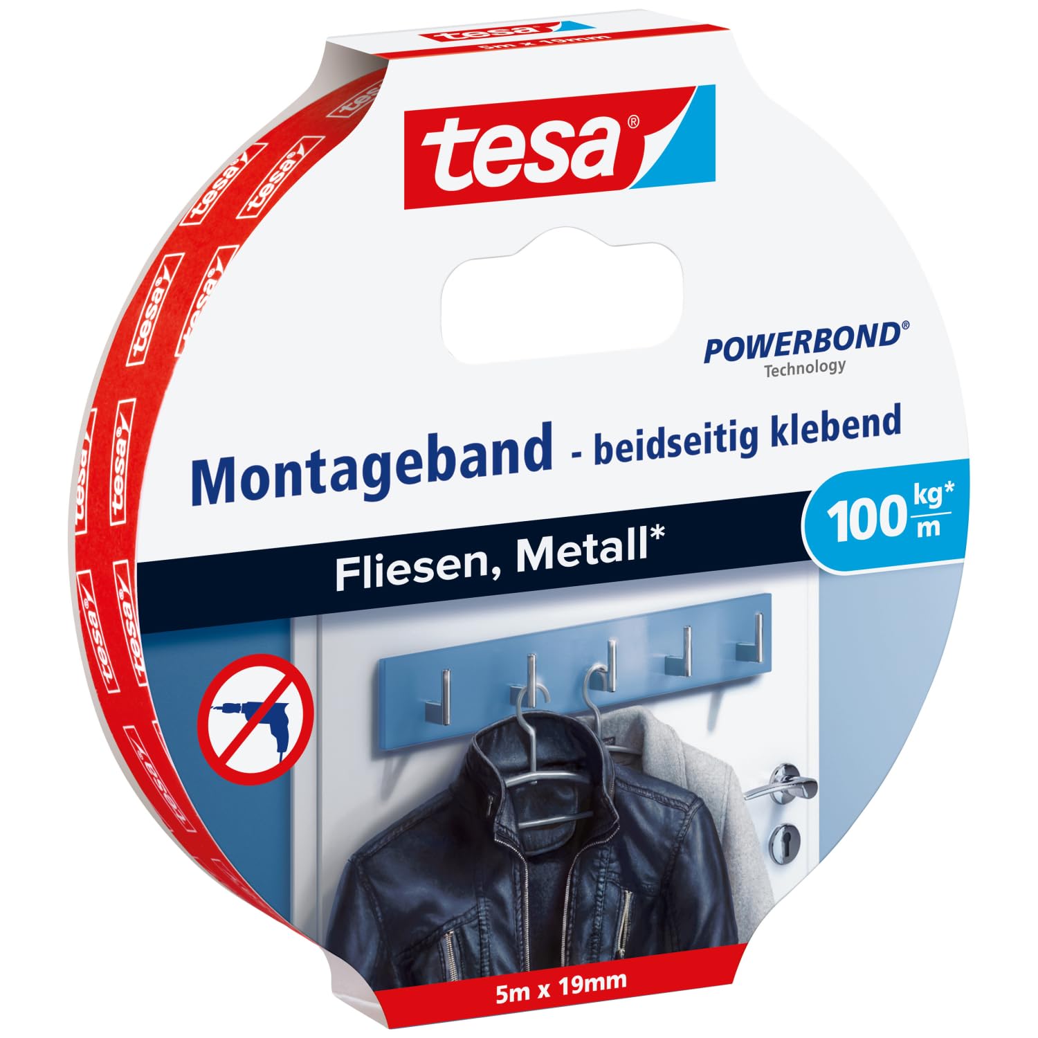 tesa 77747-00000-00 Ultra Strong Tape 5m x 19mm 100kg/m hold 1pc