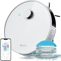 Vista 1 de Lefant Combo de aspiradora y trapeador robot N3, mapeo de precisión con sensores Lidar y dToF, succión máxima de 4000 Pa, detección ultrasónica