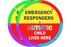 Autism Awareness Home Safety Sticker 6" x 6" for Windows, Doors, and Homes