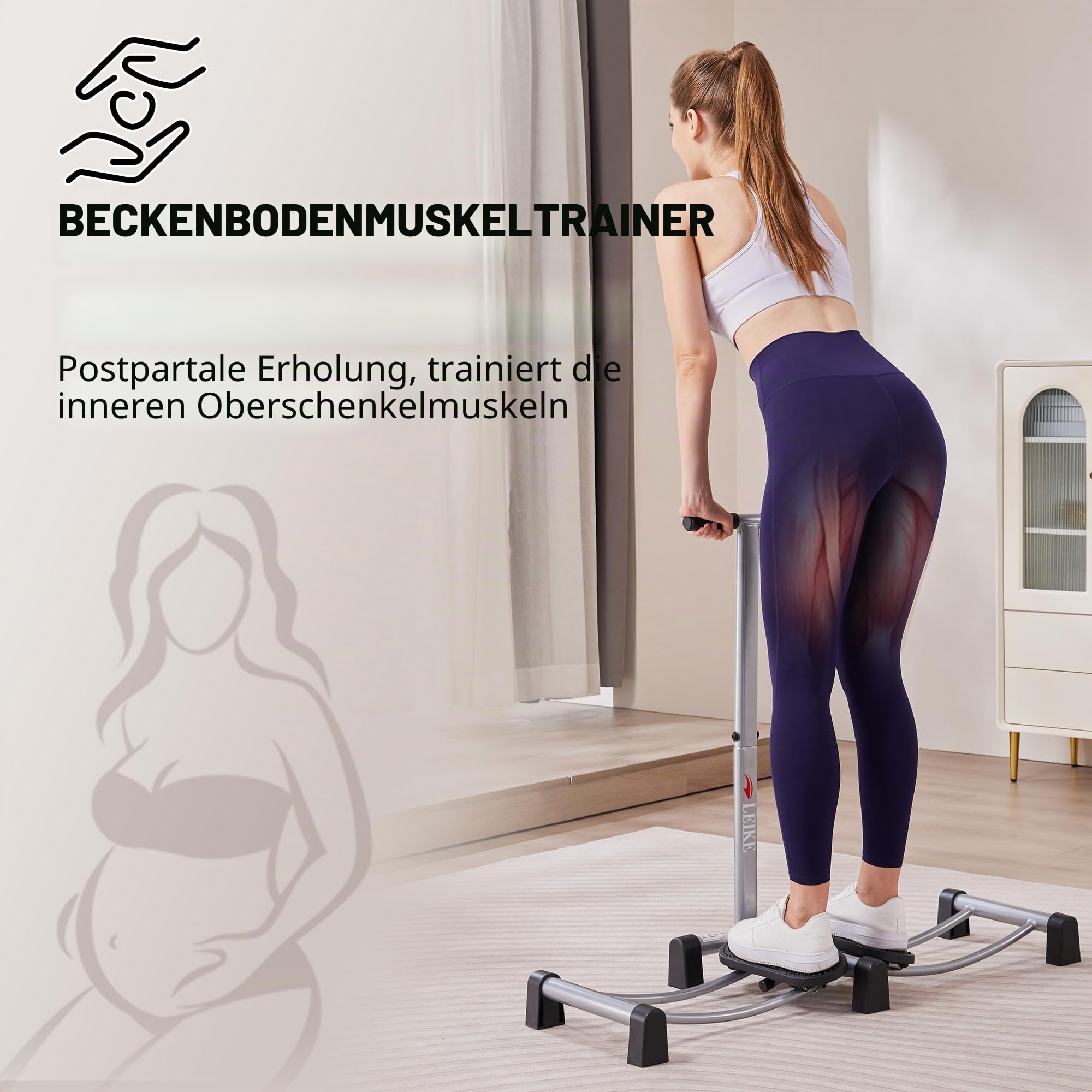 Leikefitness Ski-Simulator-Trainingsgerät: Muskelreparatur und Krafttraining für Heimfitness