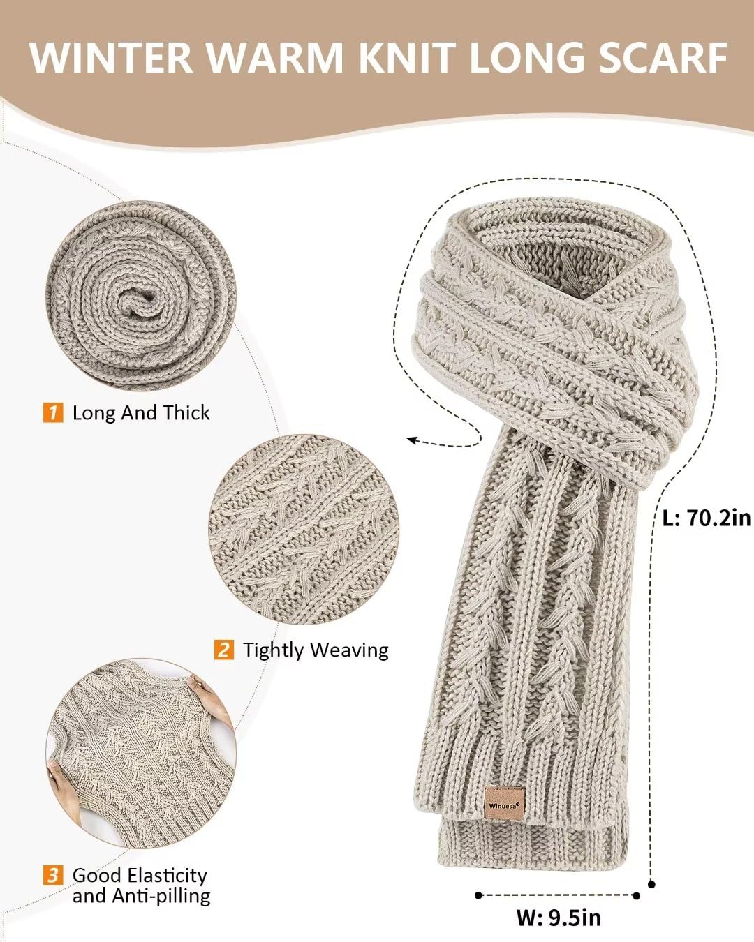 Winuesa Damen Winter-beanie-set Winter-Beanie-Set