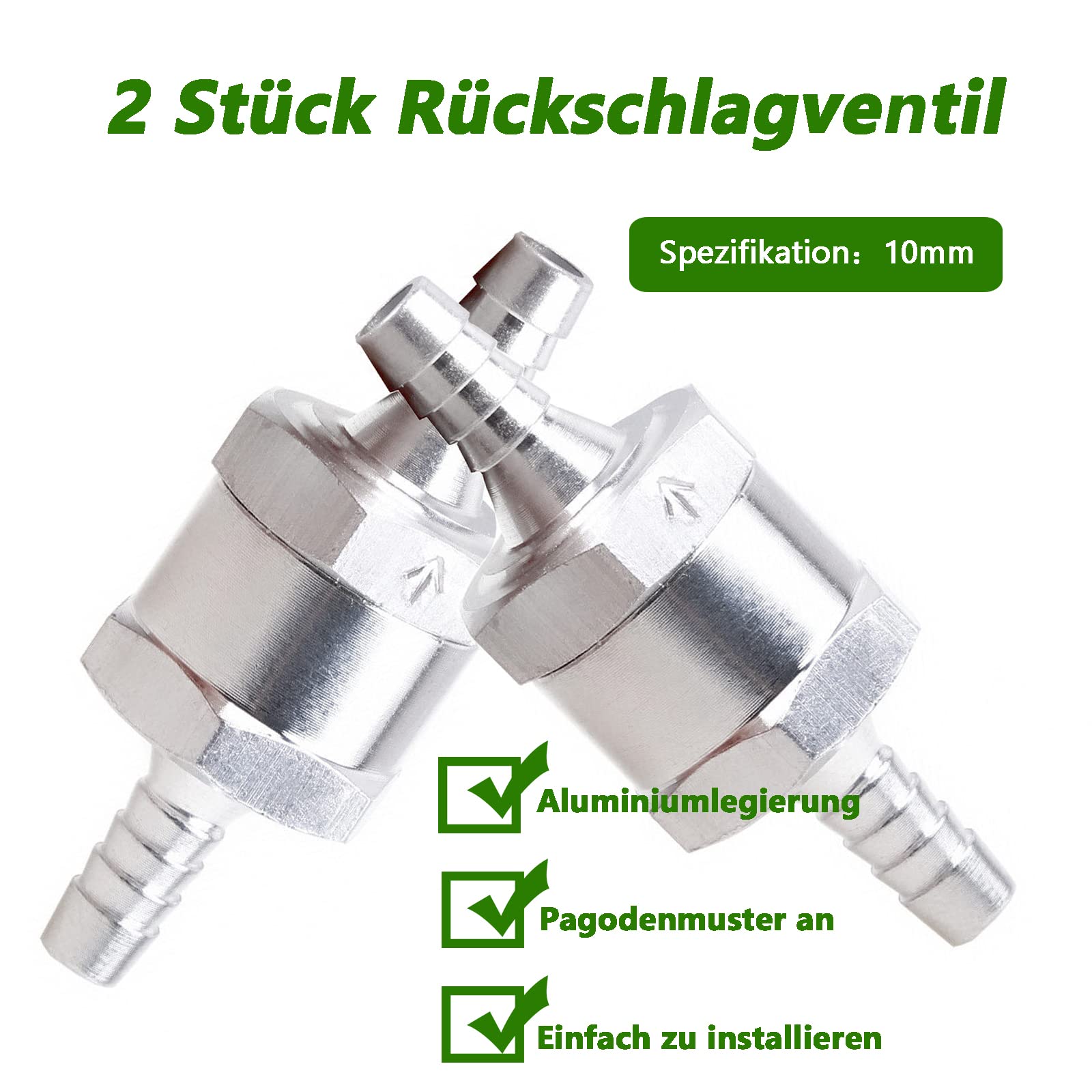 Valvola Di Non Ritorno Carburante Per Autoveicoli, Valvola Di Non Ritorno A Più Vie Per Gasolio A Gradini (8mm - Foto 5