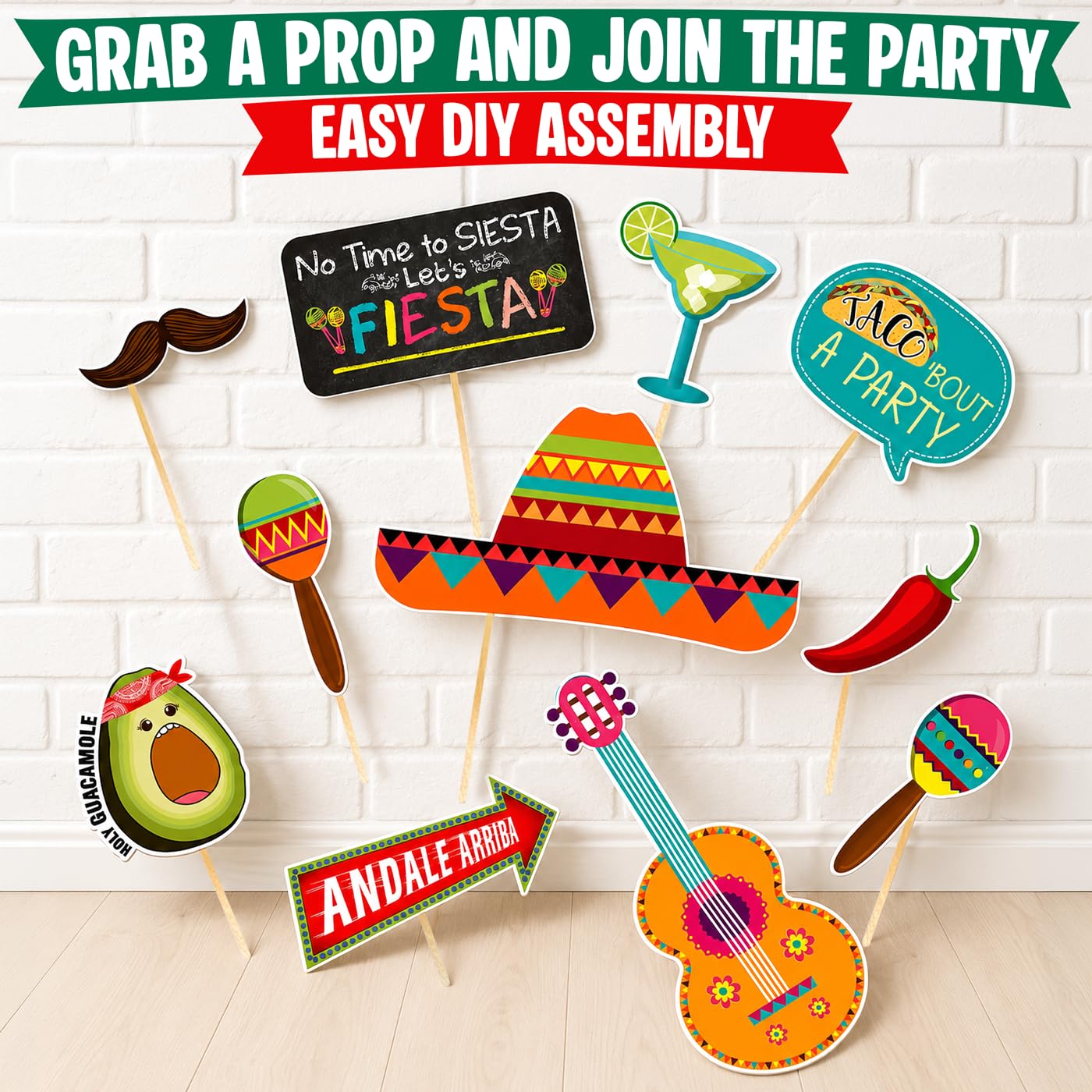 Fiesta Theme Photography Backdrop & Studio Props Kit, Cinco De Mayo Party Decorations, Mexican Photo Booth Background for Pictures, Summer Pool Mexicana Birthday Party Supplies — Amazon image 3