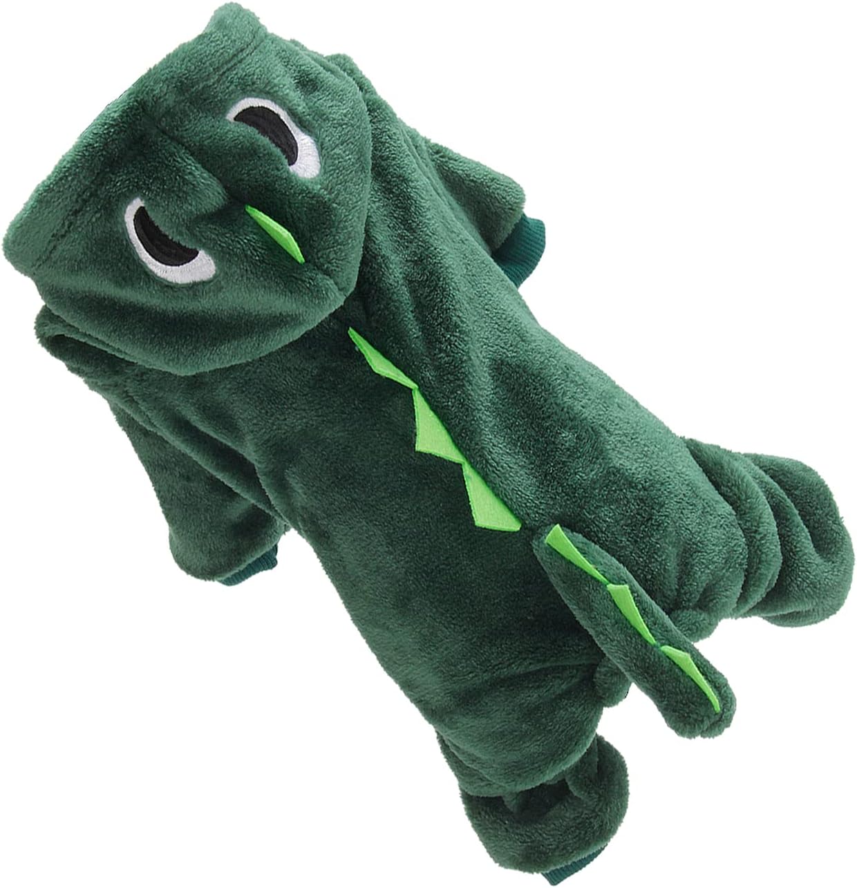 Dog Dinosaur Costume Keep Warm Pet Dino Hoodie Comfortable and Soft