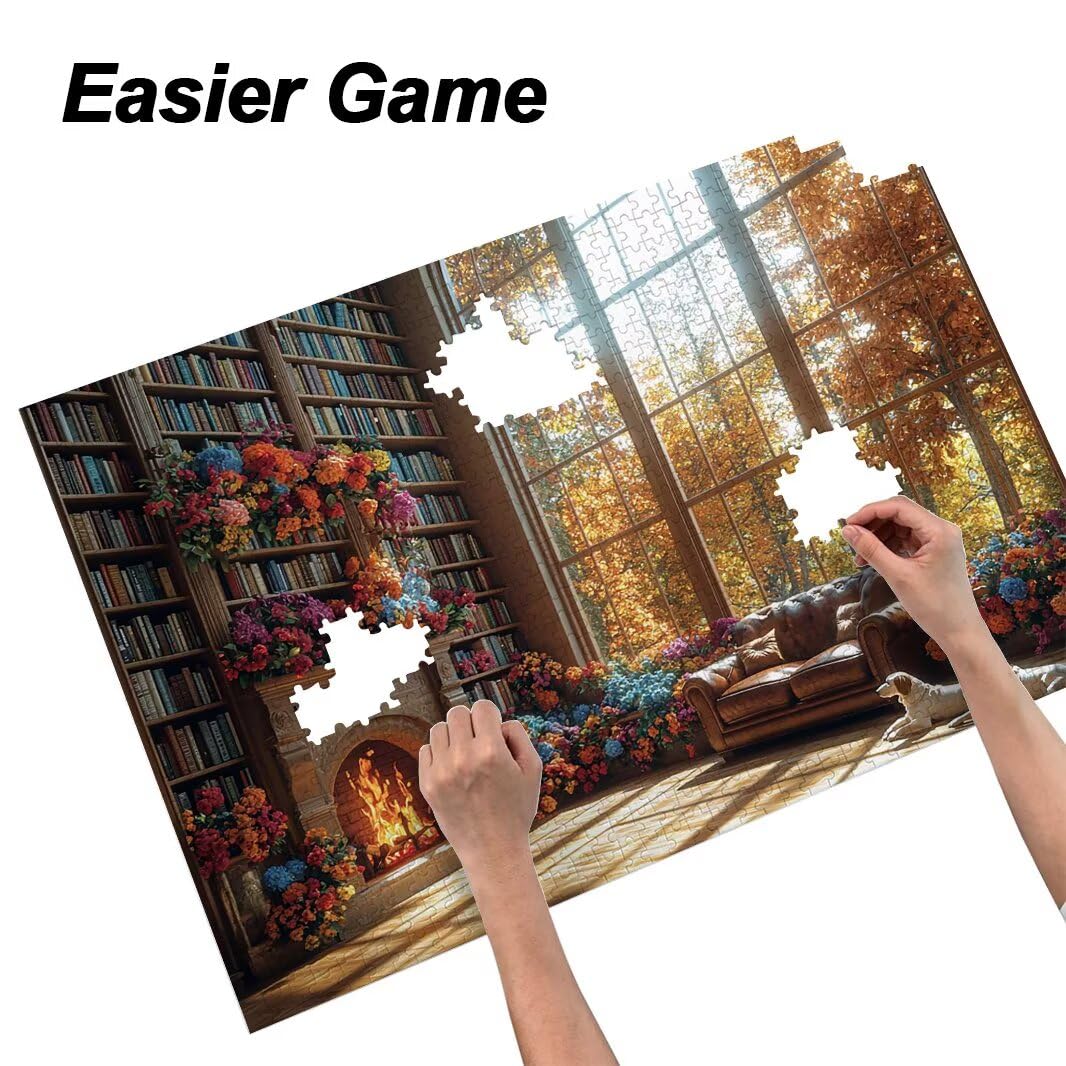 Puzzle 5000 Pieces Bibliothèque, Puzzle Classiques, 157 x 106 cm -4571