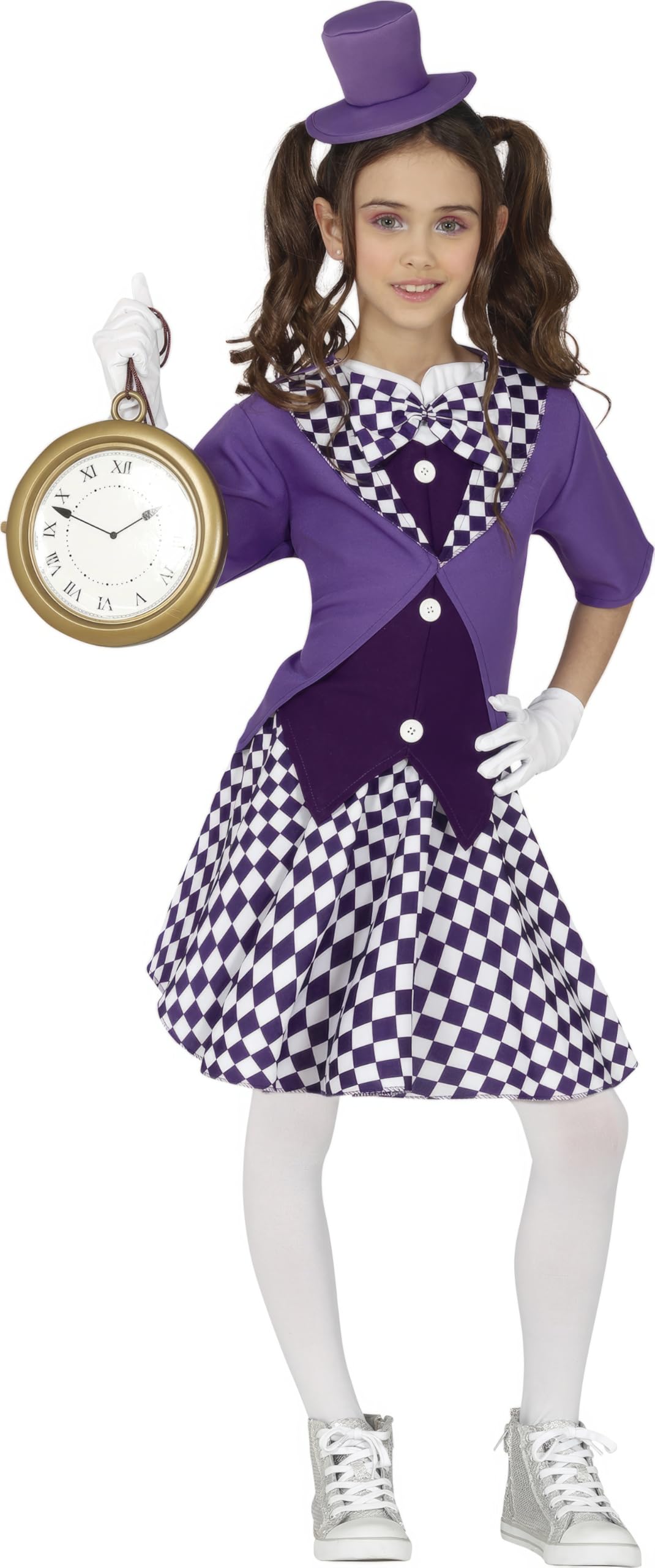 FIESTAS GUIRCA Alice Crazy Hat Woman Fancy Dress Costume Girl Age 5-6 Years