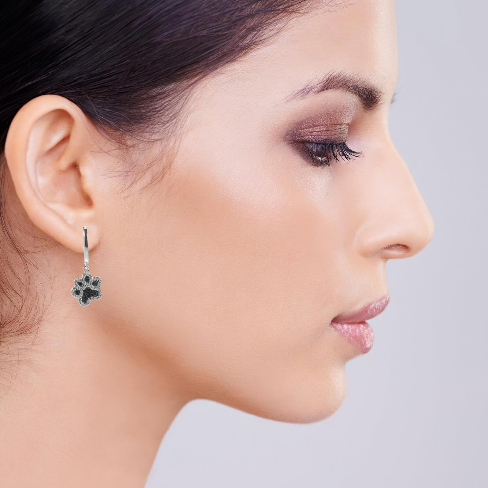 POPETPOP Orecchini Pendenti Donna in Argento 925 a Forma di Artiglio di Cane Zirconi Gioielli Minimalisti Anallergici per Orecchie Sensibili Accessori Moda Versatili e Regalo per Amanti