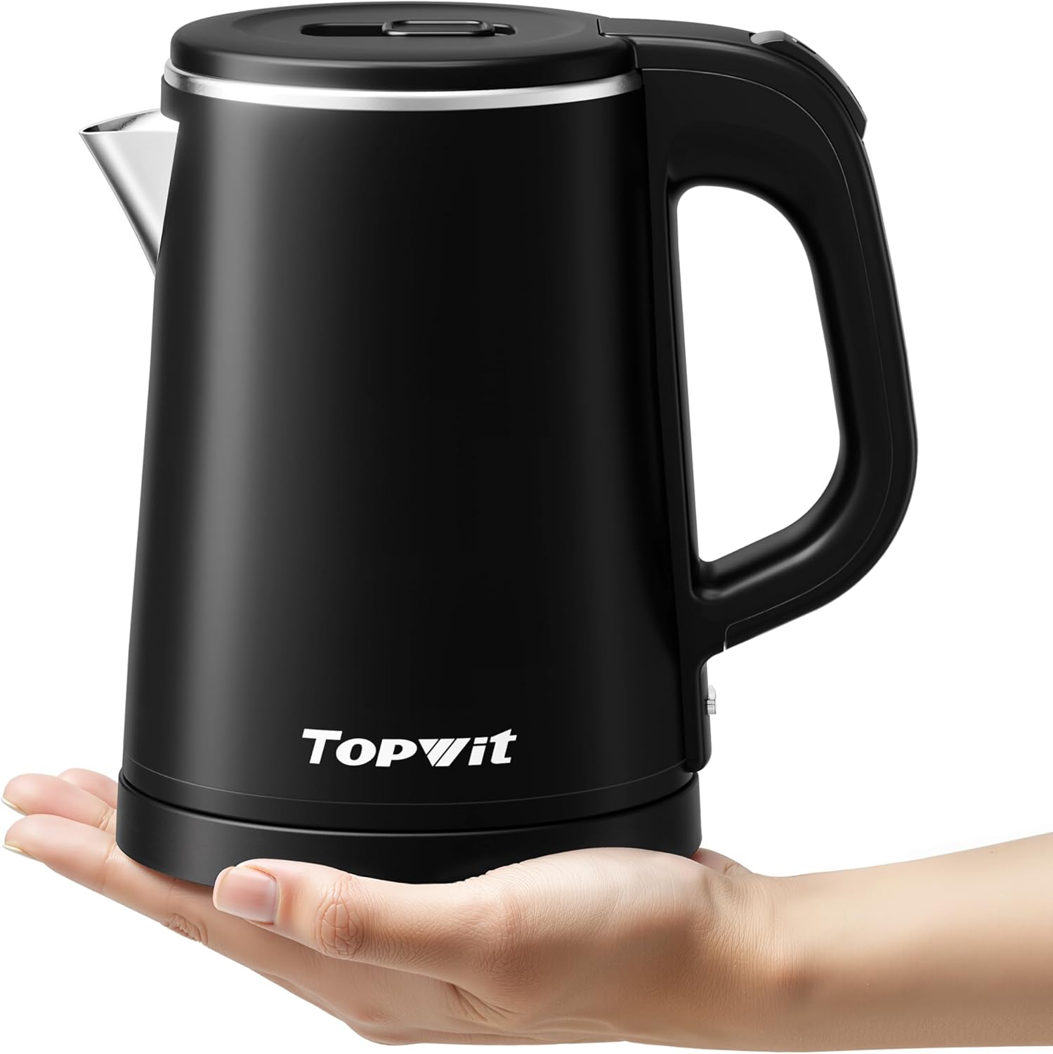 0.8L Small Electric Kettle, Portable Travel Kettle Stainless Steel – 800W Fast Boiling, Auto Shut-Off & Boil-Dry Protection, Tea Kettle for Home, Office, Business Trip, Hotel, Dorm