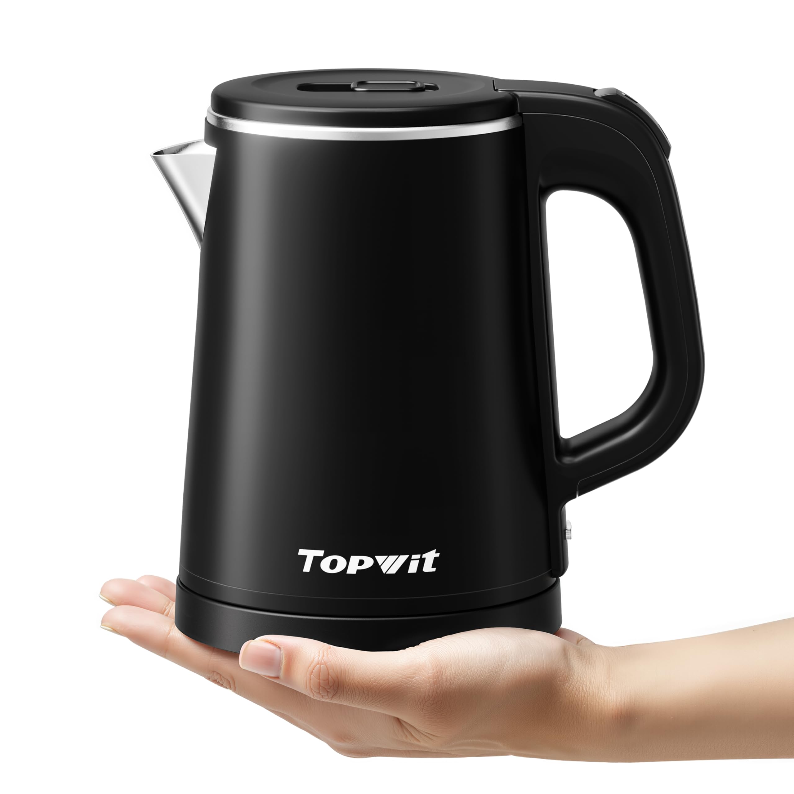Photo 1 of 0.8L Small Electric Kettle, Portable Travel Kettle Stainless Steel - 800W Fast Boiling, Auto Shut-Off & Boil-Dry Protection, Tea Kettle for Home, Office, Business Trip, Hotel, Dorm