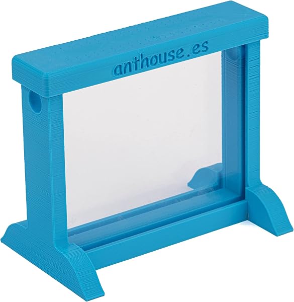 AntHouse - Natürliche Ameisenfarm aus Sand | 3D Basic Set (Sandwich + Futterbox) Himmelblau | Inklusive Ameisen - 3