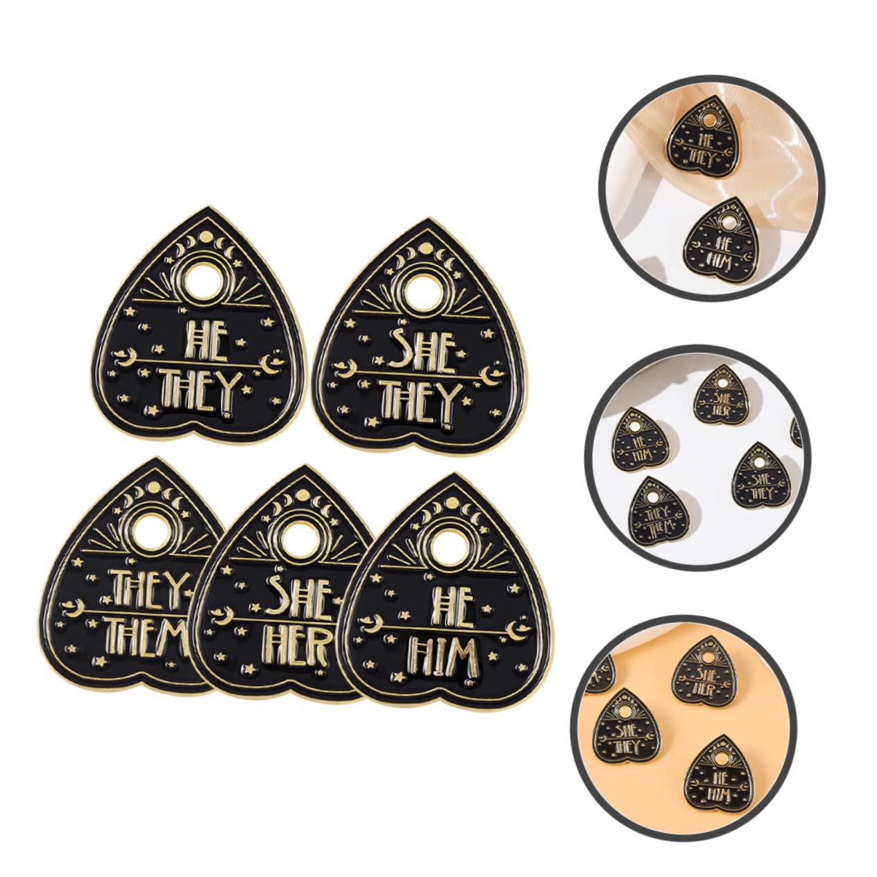 Broches de Solapa con Forma de corazón, de Metal, para Mujer.