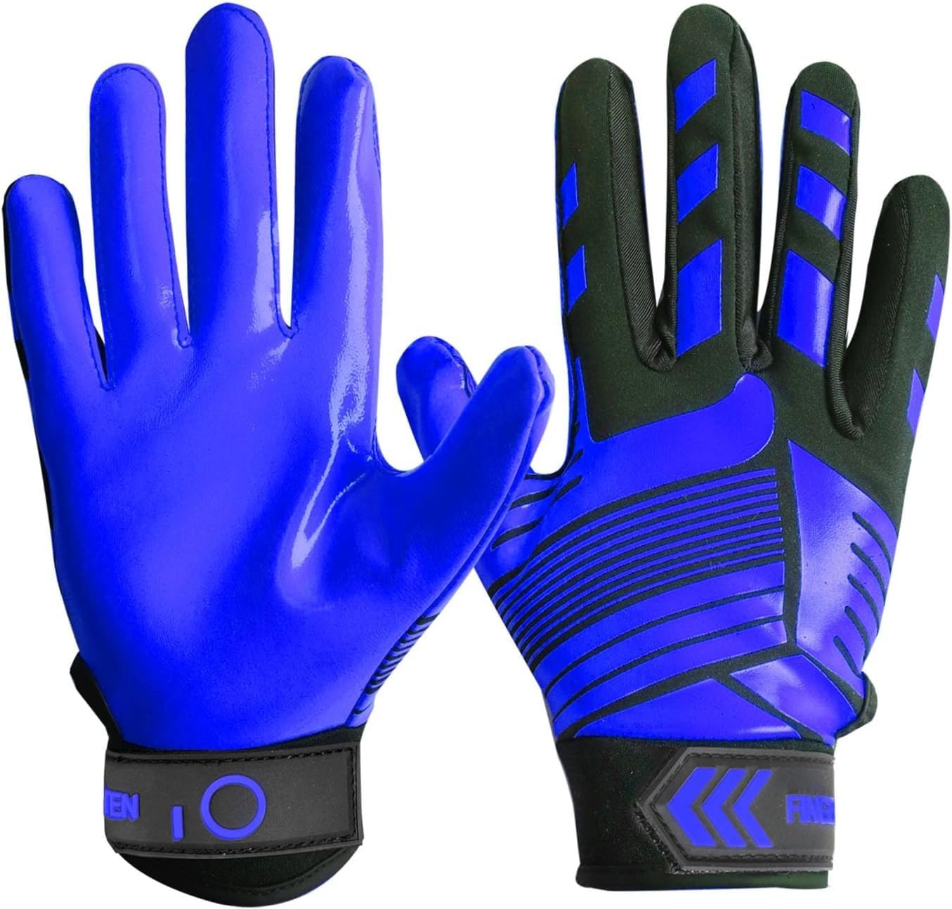 FINGER TEN American Football Gloves Handschuhe Fußball Empfangshandschuhe für Jugendliche Upgrade Atmungsaktive Flexible Empfangshandschuhe Geschenk für Kinder Jungen Mädchen
