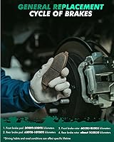 Vista 5 de SCITOO Kits de pastillas de freno de cerámica traseras para Cadillac DeVille, DTS, para Chevrolet Astro, Avalanche 1500, Silverado 1500, Suburban