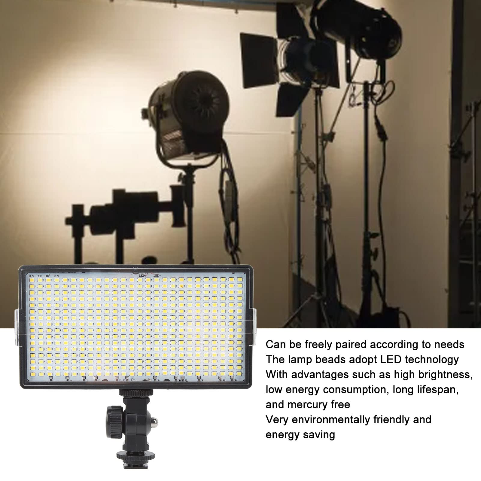 Wypełnij światło, 32W 416szt Płaski Panel LED Wypełnij światło Lampa Oświetlenie Fotograficzne Panel Camera Studio Wypełnij światło Do Transmisji Na żywo Zdjęcie Wideo