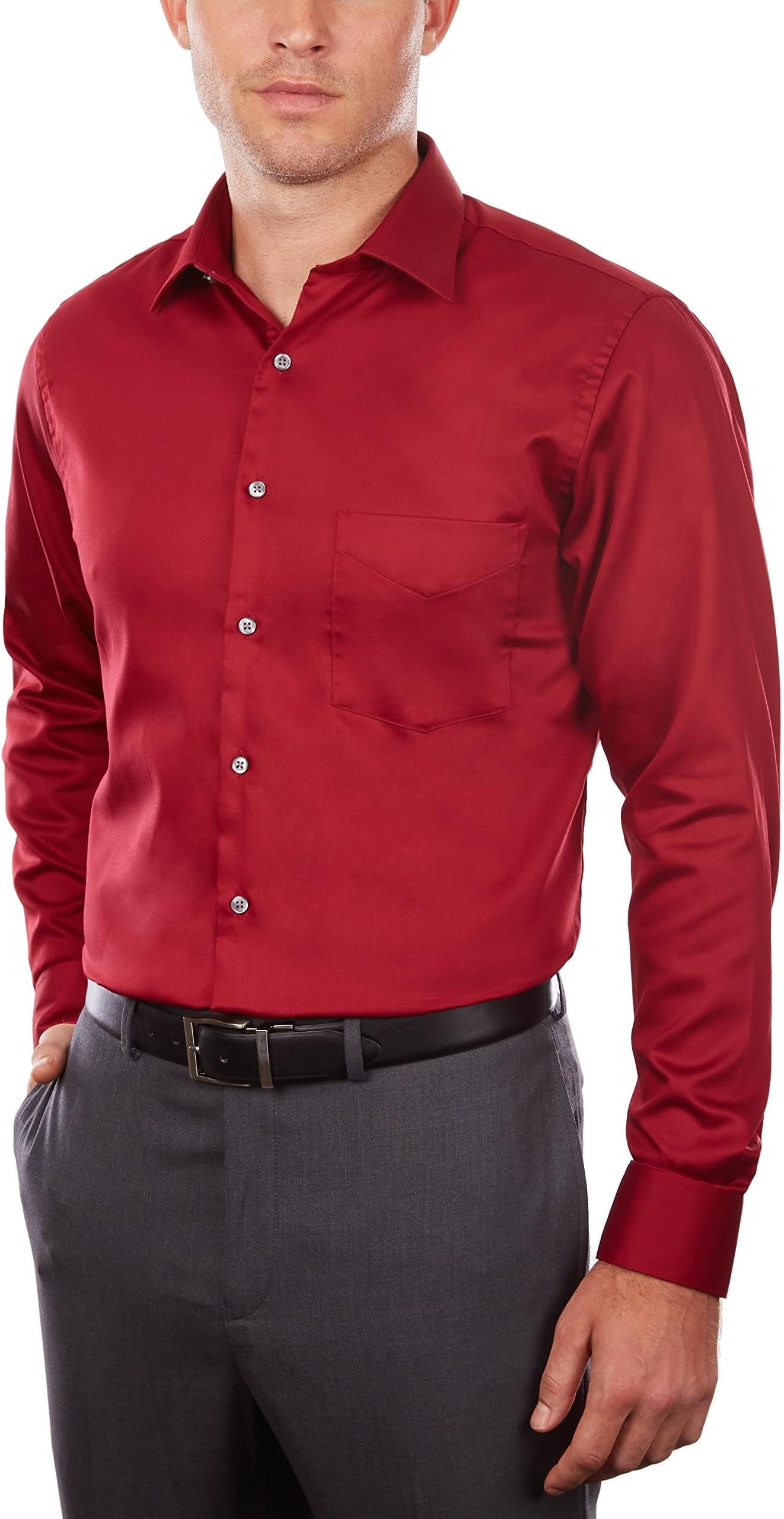 Van Heusen Men's Lux Sateen Stretch