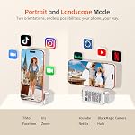 COMITOK MOCA - iPhone Camera Grip - for Native Camera Control with Removable Remote & Built-in Keychain, Magnetic Phone Camera Grip No Need App Support iOS26/17/18, Fun Shot Magnetic Grip with 1/4 Nut
