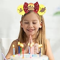 Vista 249 de FANYITY Orejas de ratón, diadema de lentejuelas con orejas de ratón para niños, niñas y mujeres (MN)