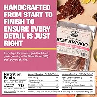 Vista 2 de J&K Beef Brisket Jerky – sabor coreano barbacoa 8 oz.
