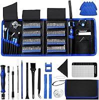 Vista 1 de 142 IN 1 Professional Computer Repair Tool Kit, Precision Screwdriver Set with 120 Bits Magnetic Repair Tool Kit for iPhone, MacBook, Computer