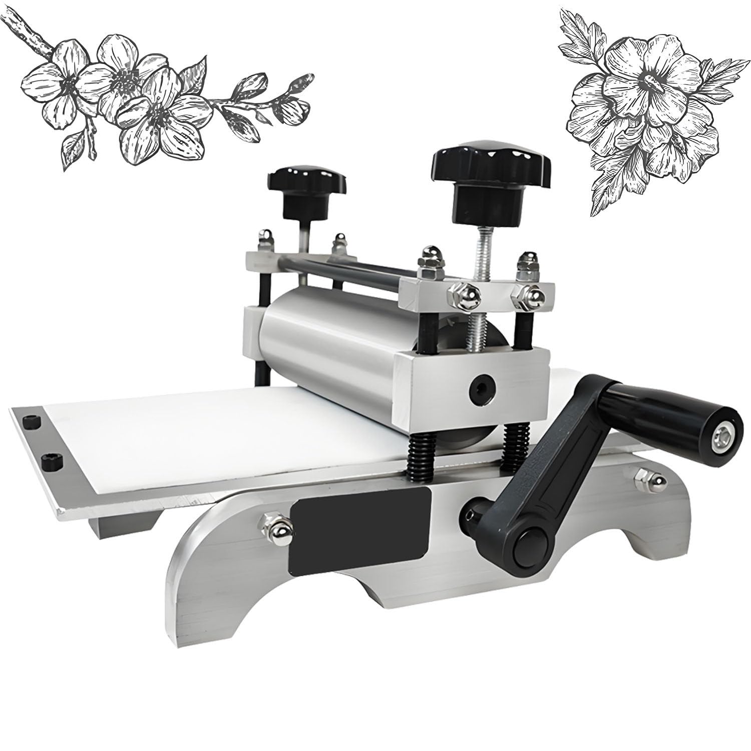 Machine à graver manuelle pour impression sur bois et cuivre avec rouleau de 17 cm réglable