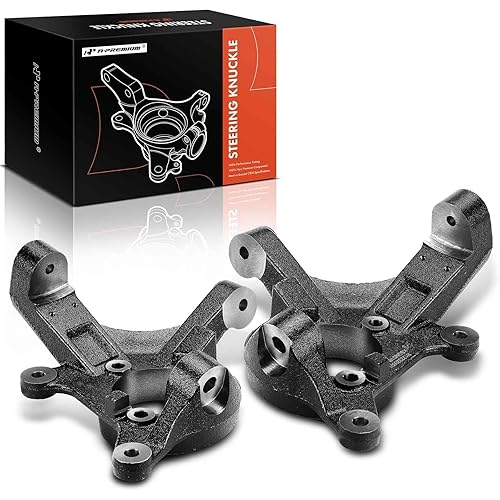 A-Premium 2 x Front Suspension 3 inch Lift Spindles, Compatible with Chevrolet Silverado 1500, Tahoe & GMC Sierra 1500, Yukon & Cadillac Escalade, 2007-2015, 2WD Only, Driver and Passenger Side