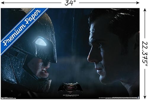 Miniatura 42 de Trends International DC Comics Movie - Póster de pared de Batman v Superman, 22.375 x 34 pulgadas, versión enmarcada en negro Versión con marco negro