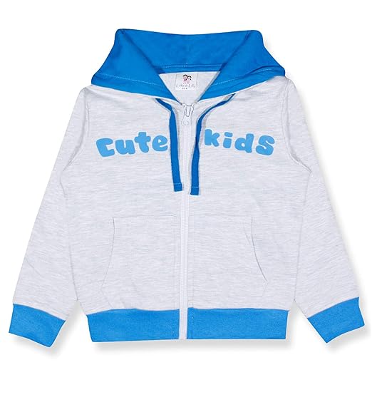 Luke and Lilly Kids Hooded Sweater for Winter wear with Cotton Fabric