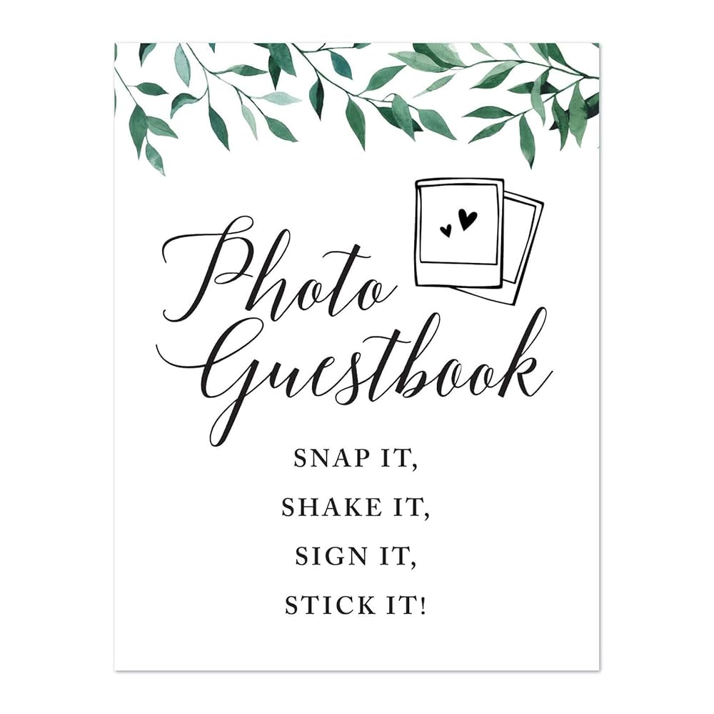 amazon-com-andaz-press-wedding-party-signs-natural-greenery-green-leaves-8-5x11-inch-photo-guestbook-snap-it-shake-it-sign-it-stick-it-polaroid-sign-1-pack-home-kitchen for Polaroid Guest Book Sign Printable Free Amazon.com: Andaz Press Wedding Party Signs, Natural Greenery Green Leaves, 8.5x11-inch, Photo Guestbook Snap It, Shake It, Sign It, Stick It, Polaroid Sign 1-Pack : Home & Kitchen for Polaroid Guest Book Sign Printable Free