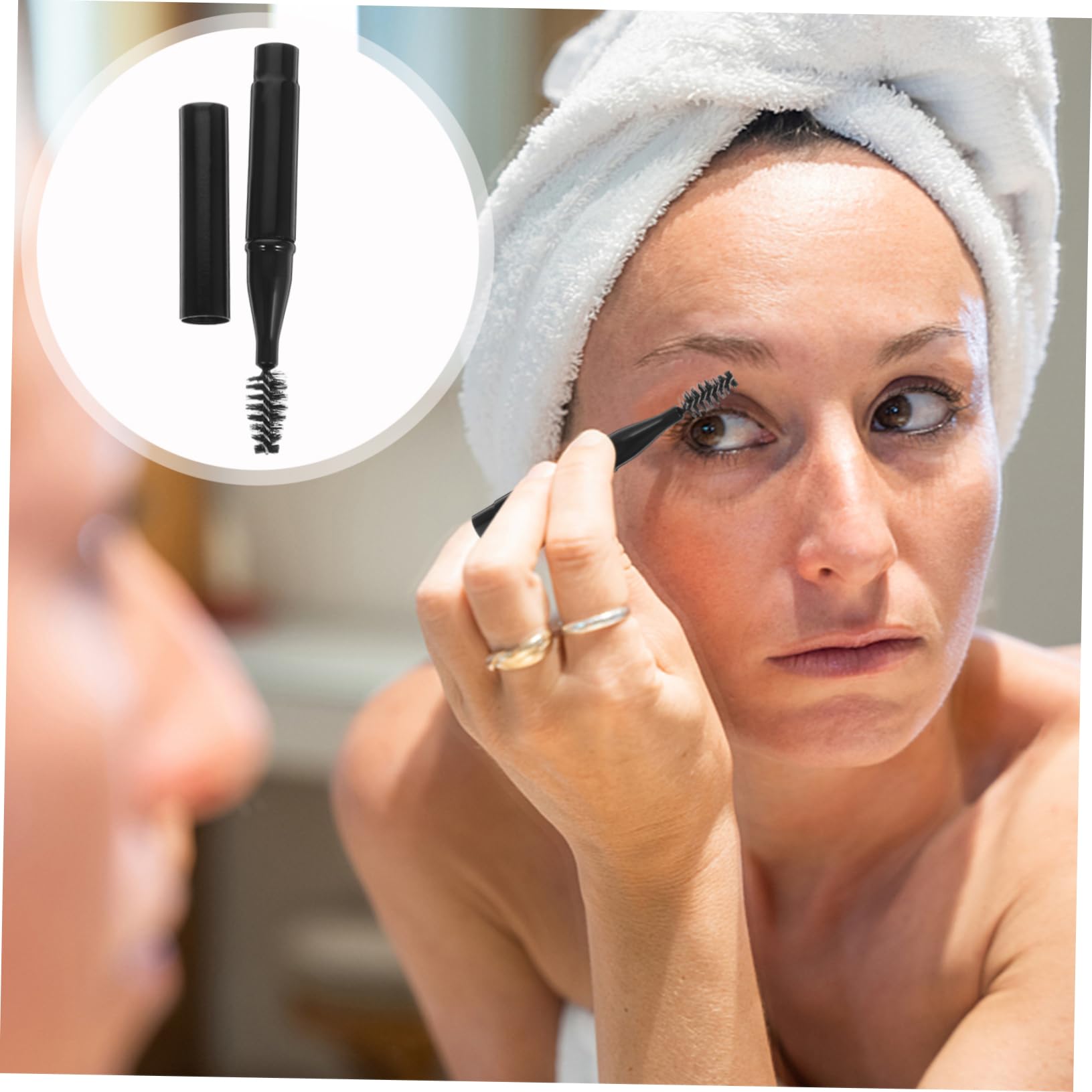 SOESFOUFU Brow Eyebrow Wand Mascara Brush Applicator 3pcs Set Lash Comb Separator