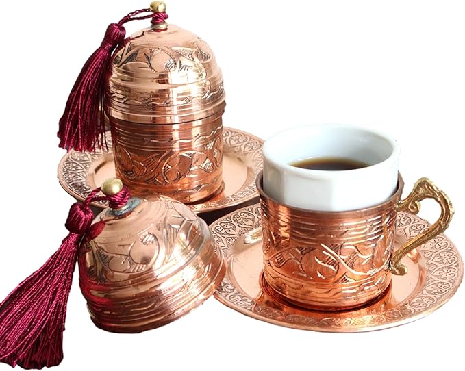 初回特典付 トルコ製 コーヒー、ティーカップ&ソーサー(4客セット