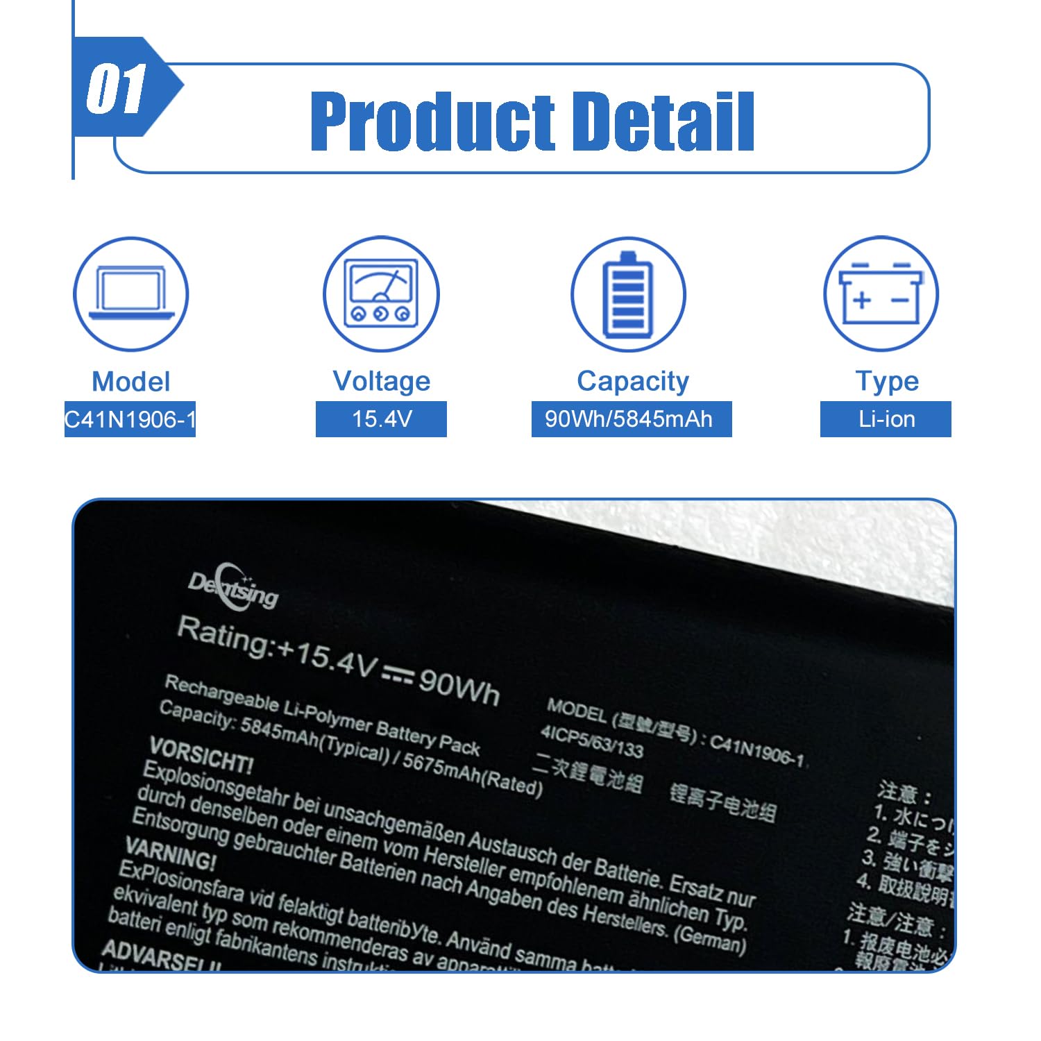 Batteria per Asus X53TA X53T X53SV-SX296V X53SV-SX246 X53SV-SX231V 4400mAh 11,1V
