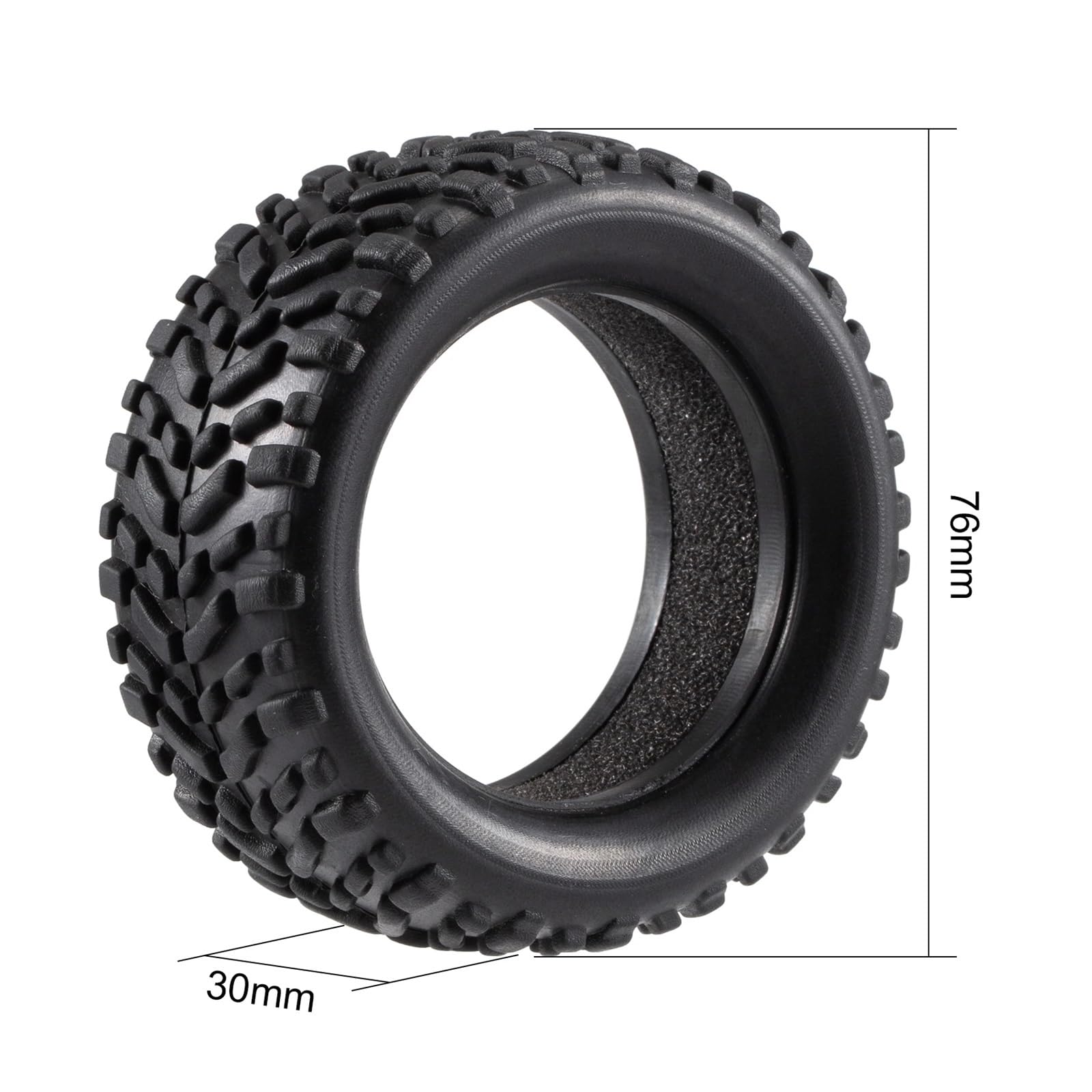 RC Coche NeumáTico Piezas para Wltoys 144001 para Tamiya para MJX para Hyper Go 14210 14209 1/14 1/16 1/10 4 Piezas 1,9 Pulgadas 76 Mm Neumáticos Ruedas Llanta RC Coche para Buggy