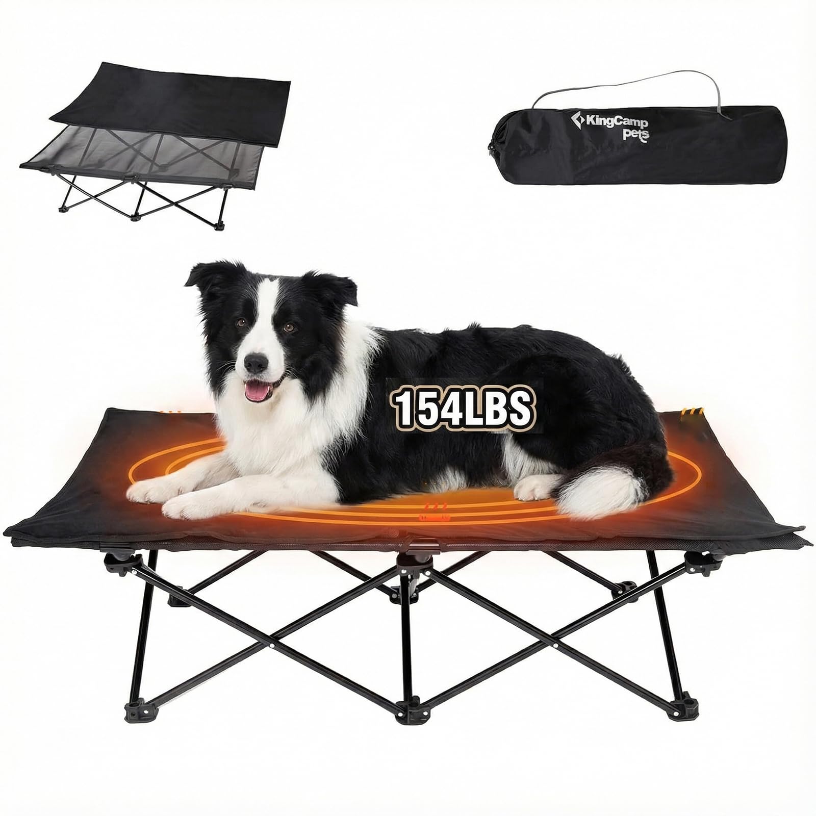 KingCamp Elevated Dog Bed for Large Dogs