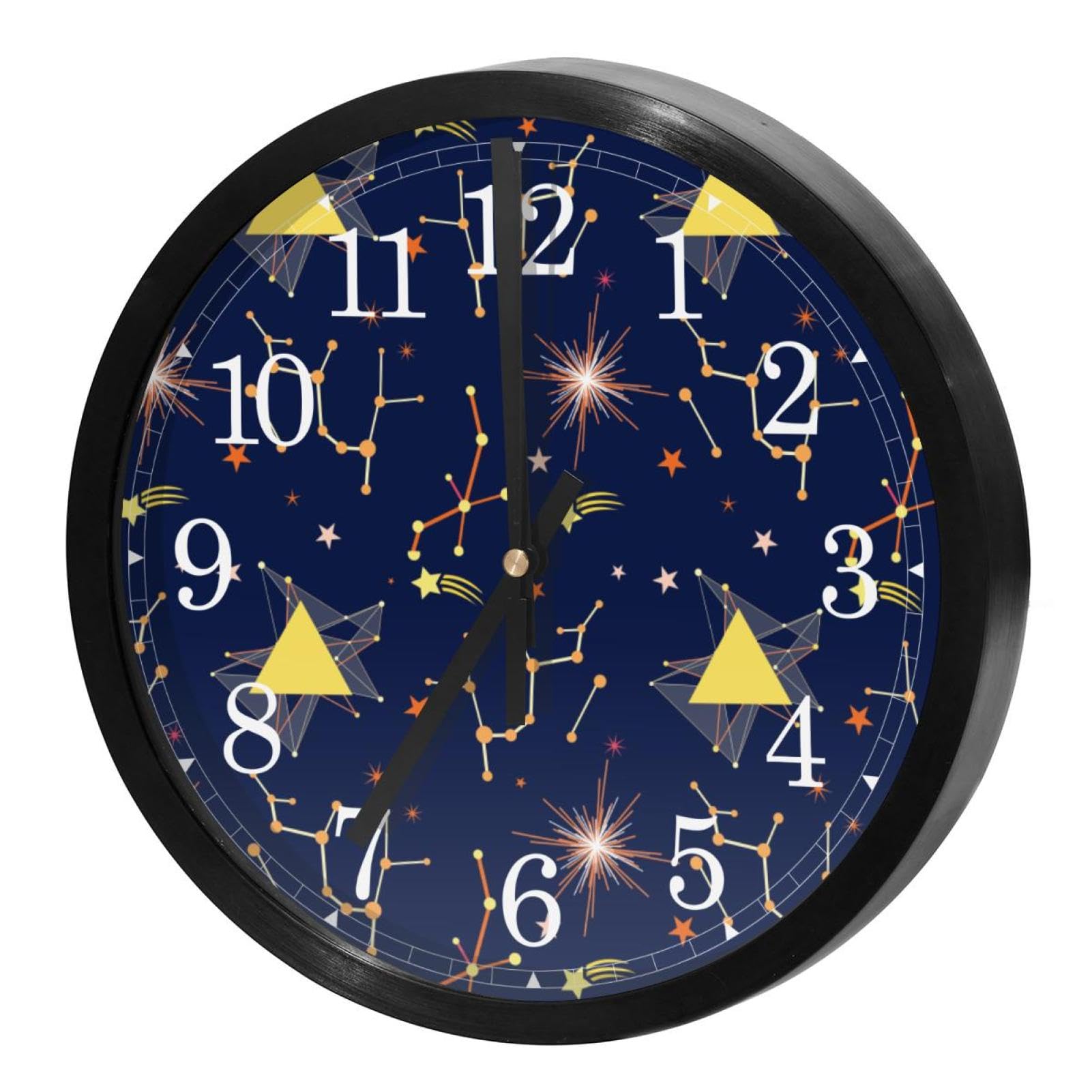 Horloge murale à quartz sans tic-tac fonctionnement à piles pour maison et école