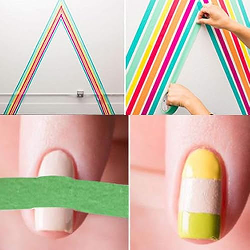 Miniatura 10 de JONYEE Cinta adhesiva azul para artes y manualidades, pintura básica, paquete de 4 unidades, 2 pulgadas x 60 yardas