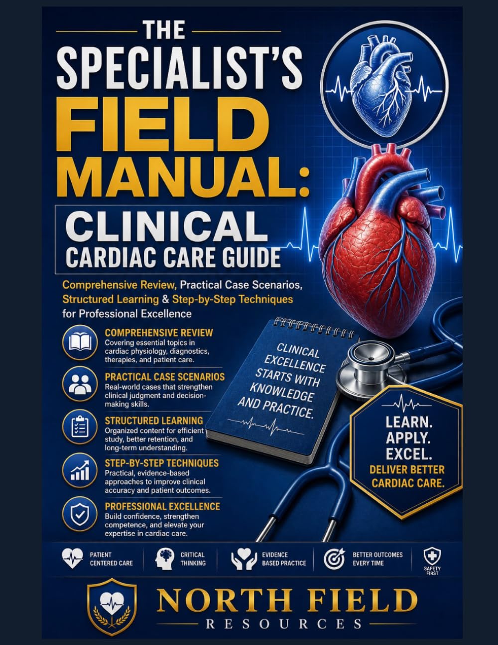 THE SPECIALIST’S FIELD MANUAL: CLINICAL CARDIAC CARE GUIDE: Comprehensive Review, Practical Case Scenarios, Structured Learning & Step-by-Step Techniques for Professional Excellence