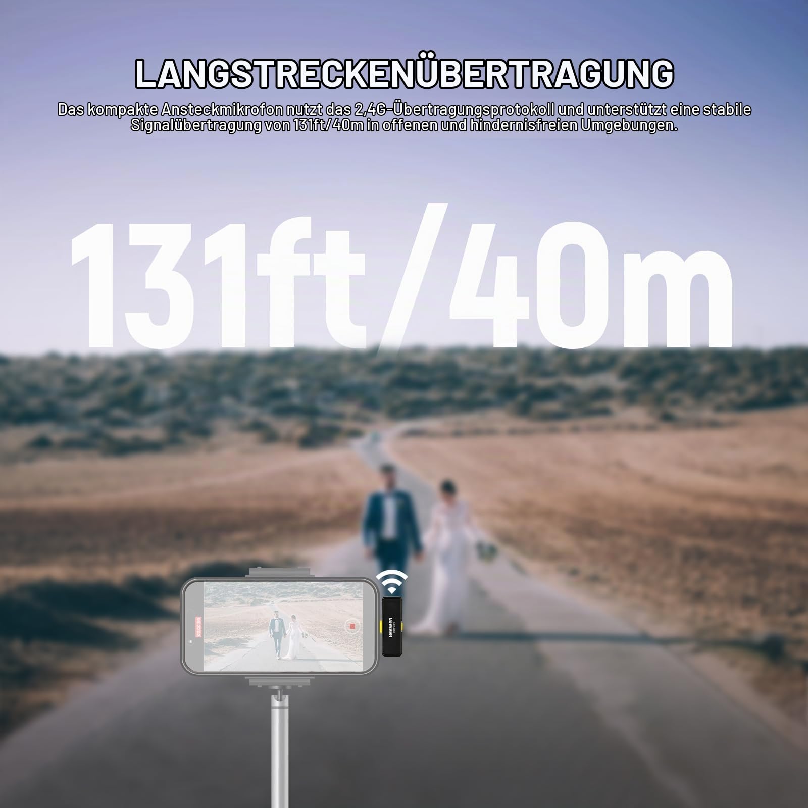 Neewer Wireless Lavalier Mikrofonsystem – Bild 4