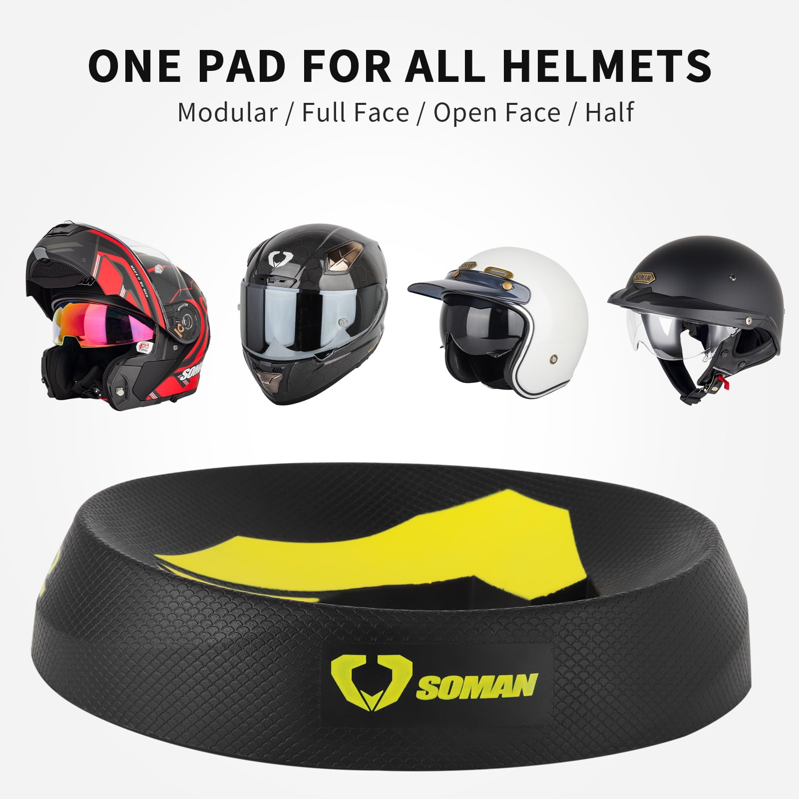 Motorrad Helm-Donut Ring - Praktischer Helmständer & Service-Pad Für Saubere Visiere