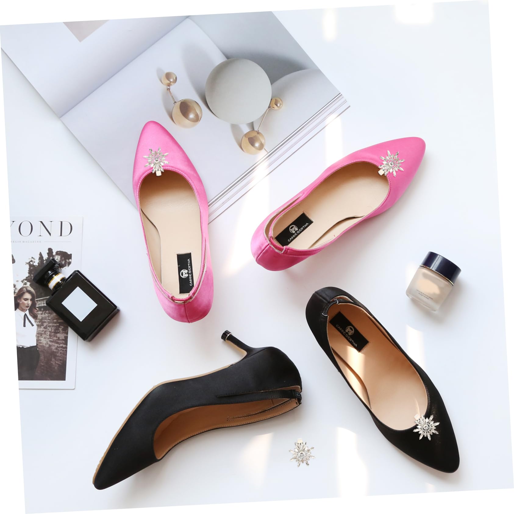 PACKOVE Fermaglio Per Scarpe Fibbie Fermascarpe Fermagli Per Gioielli Ciondoli Per Fibbia Per Da Sposa Con Strass Gioielli Con Fibbia Per Lega