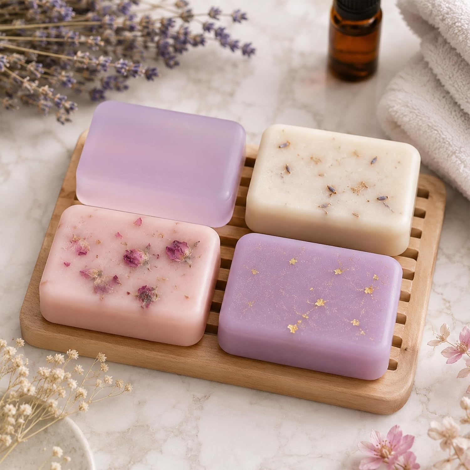 3 Pack Rectangle Silicone Mold Rectangle Silicone Soap Mold Rectangles Handmade Soap Making Mold Rectangles Silicone Molds for Soap Candle Lotion Bath Bombs Resin Wax Cake Chocolate Candy image 2