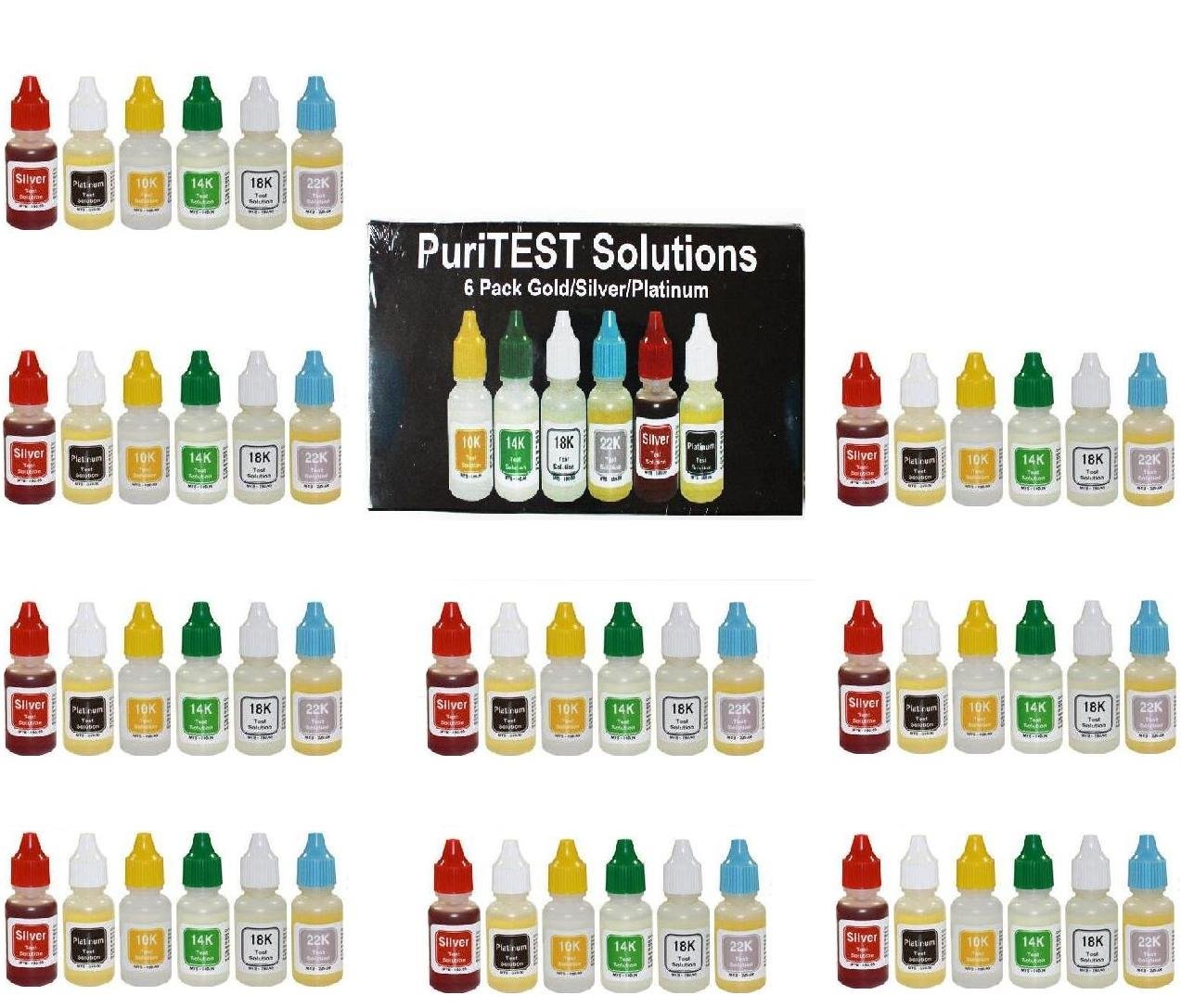 Wholesale PuriTEST Ten (10) Boxes Gold Silver Platinum