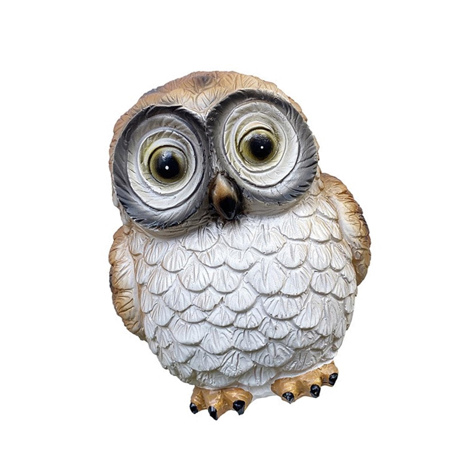 our fave Owl Figurine Statue Bird Figure Natural Garden Ornament Animal Sculpture Suitable for Backyard Indoor Spaces Realistic Garden Owl Sculpture