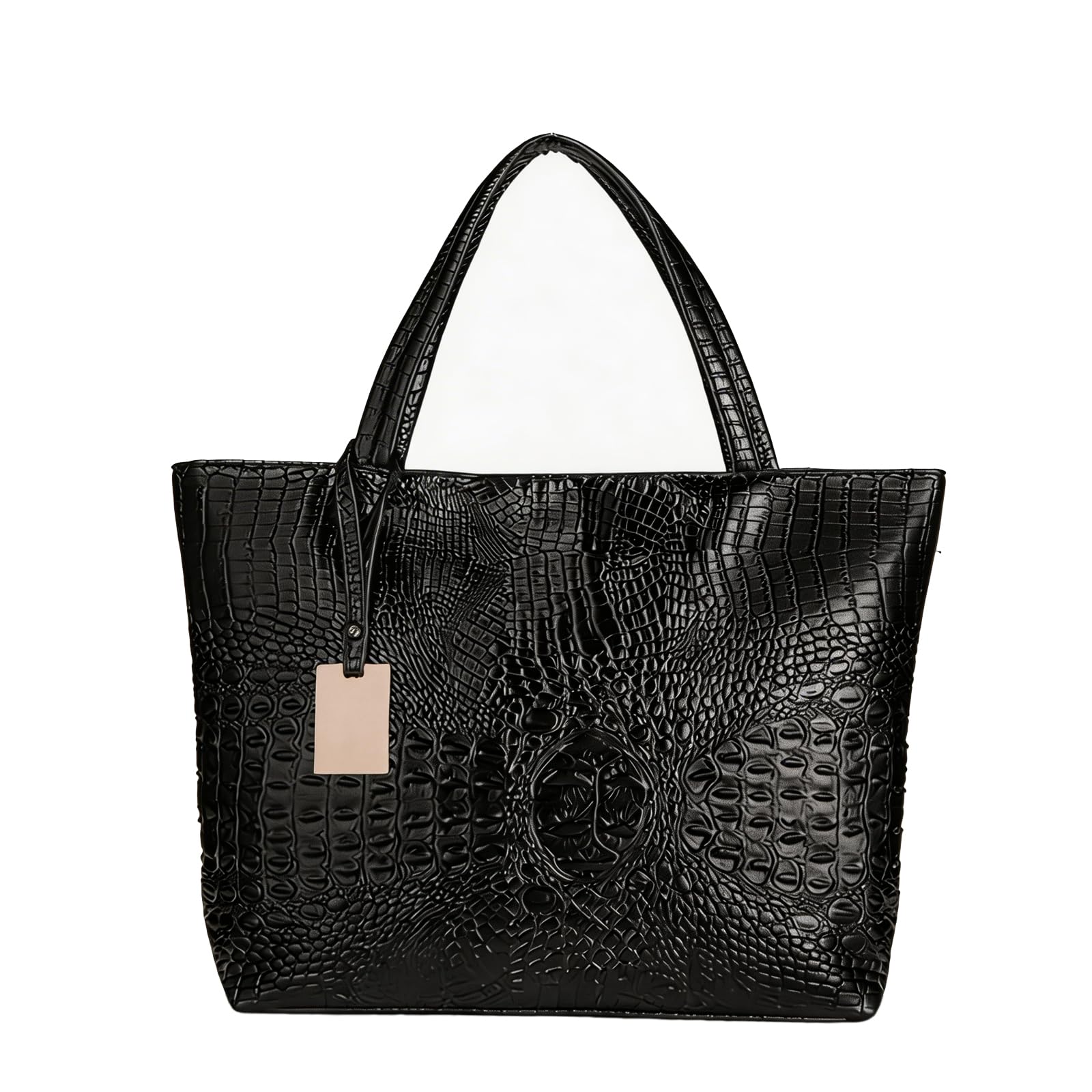Valentoria Prime Amazon Day Deals Sale Offers 2019-Womens Tote Bag Crocodile Leather Large Fashion Handbag Cross Body Shoulder Bag Purse Shopping Bag Lady Saddle Bags for Women