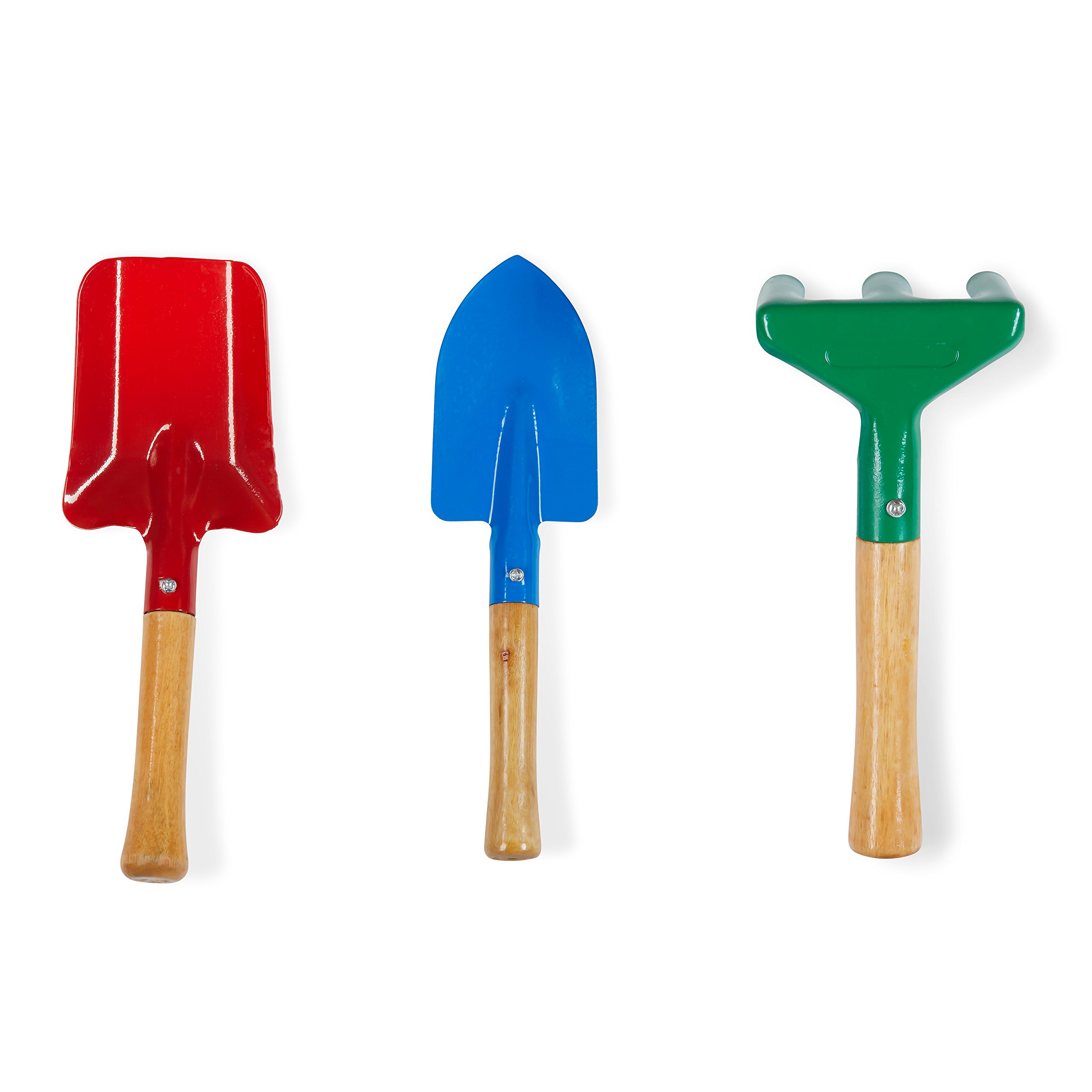 Born Toys Kids Gardening Set (6 pc),Garden Tools, Kids Gardening Gloves and Washable HAT Set for Real or Sand Gardening Water Sprayer and Bag Included