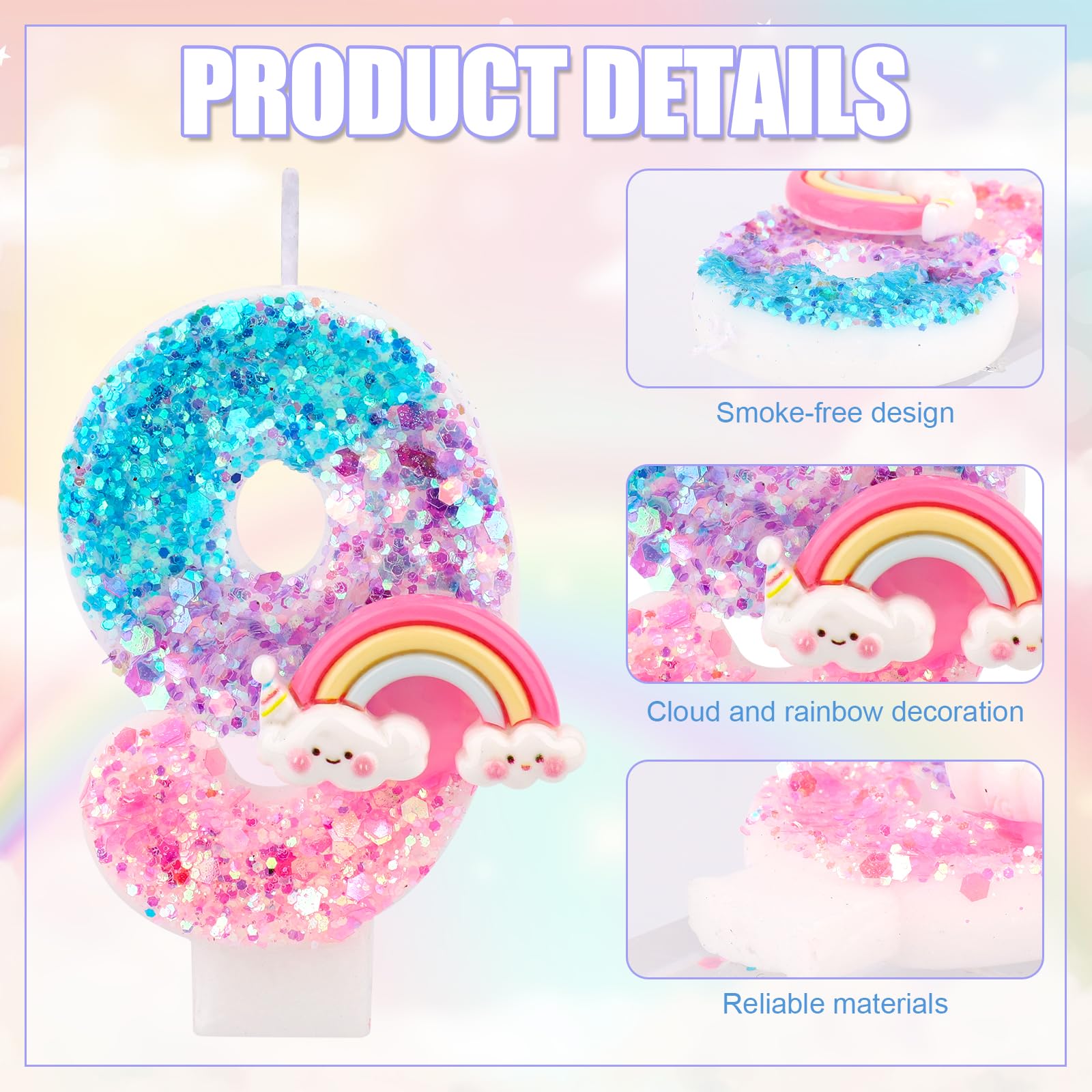 Candele di compleanno a fiore con ape per torta, decorazioni per il primo compleanno delle ragazze, candele glitterate gialle per torte di miele