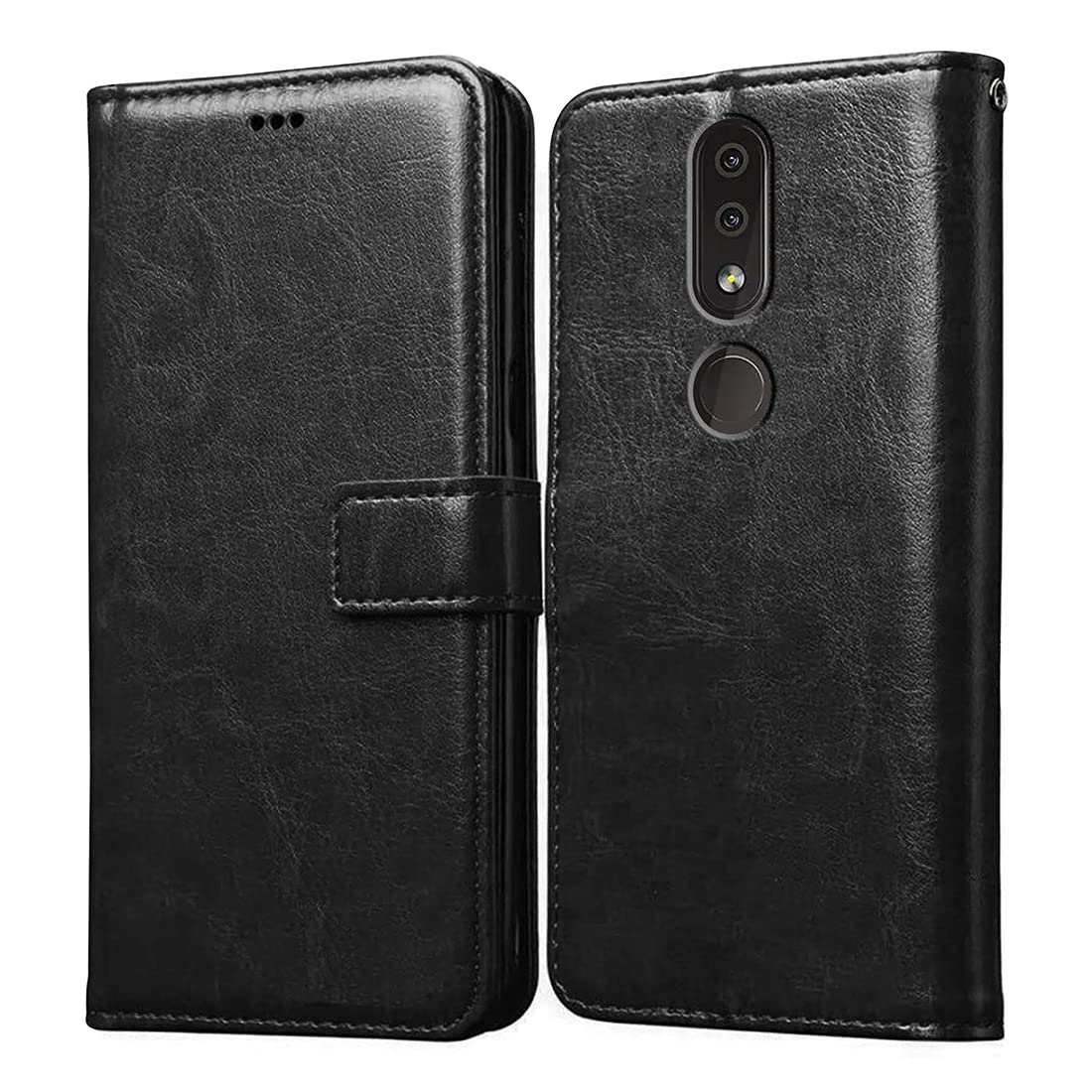 Casotec Flip Cover for Nokia 4.2 | Premium Leather Finish | Inbuilt Pockets & Stand | Flip Case for Nokia 4.2 (Black) (B0BRY4SN5F) Amazon Price History, Amazon Price Tracker