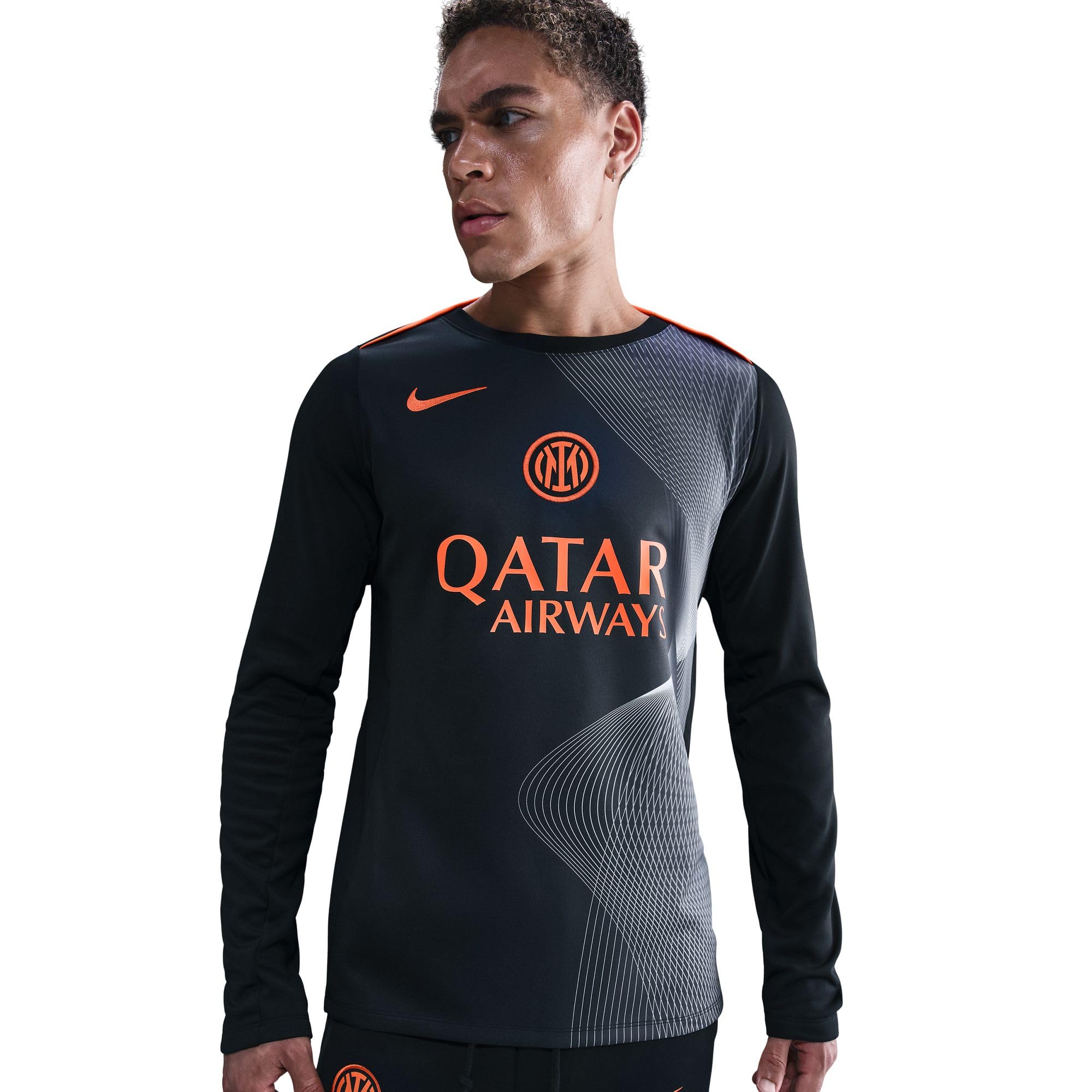 NIKE Koszulka z długim rękawem przed meczem Mężczyźni Inter Mailand Academy Pro Third Nike Dri-fit Total 90 Fußball-pre-match-longsleeve-oberteil Für Herren