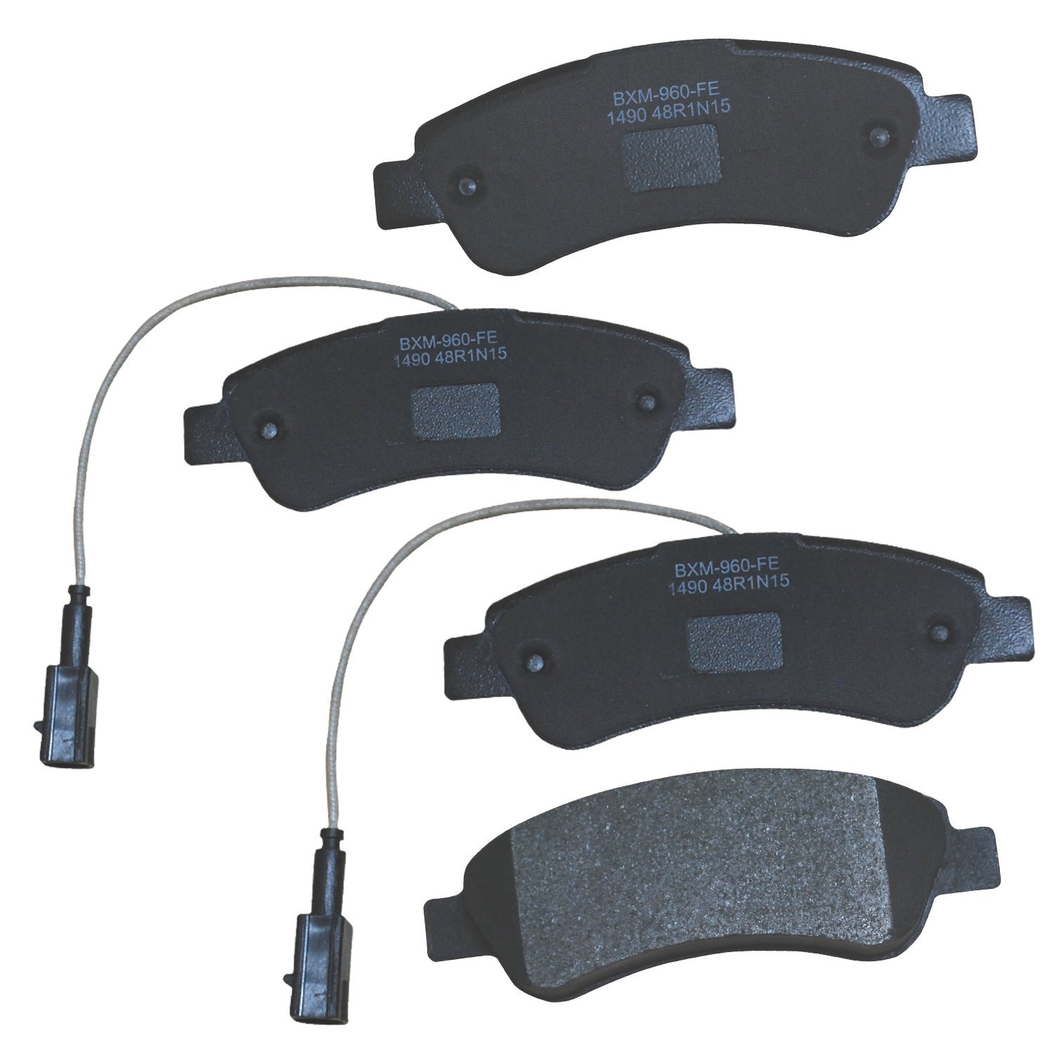 Bendix Premium SBM1490 Semi-Metallic Rear Brake Pads for Select Models Fiat Ducato, Peugeot 206, 207 Compact, Manager, Ram ProMaster 1500, 2500, 3500