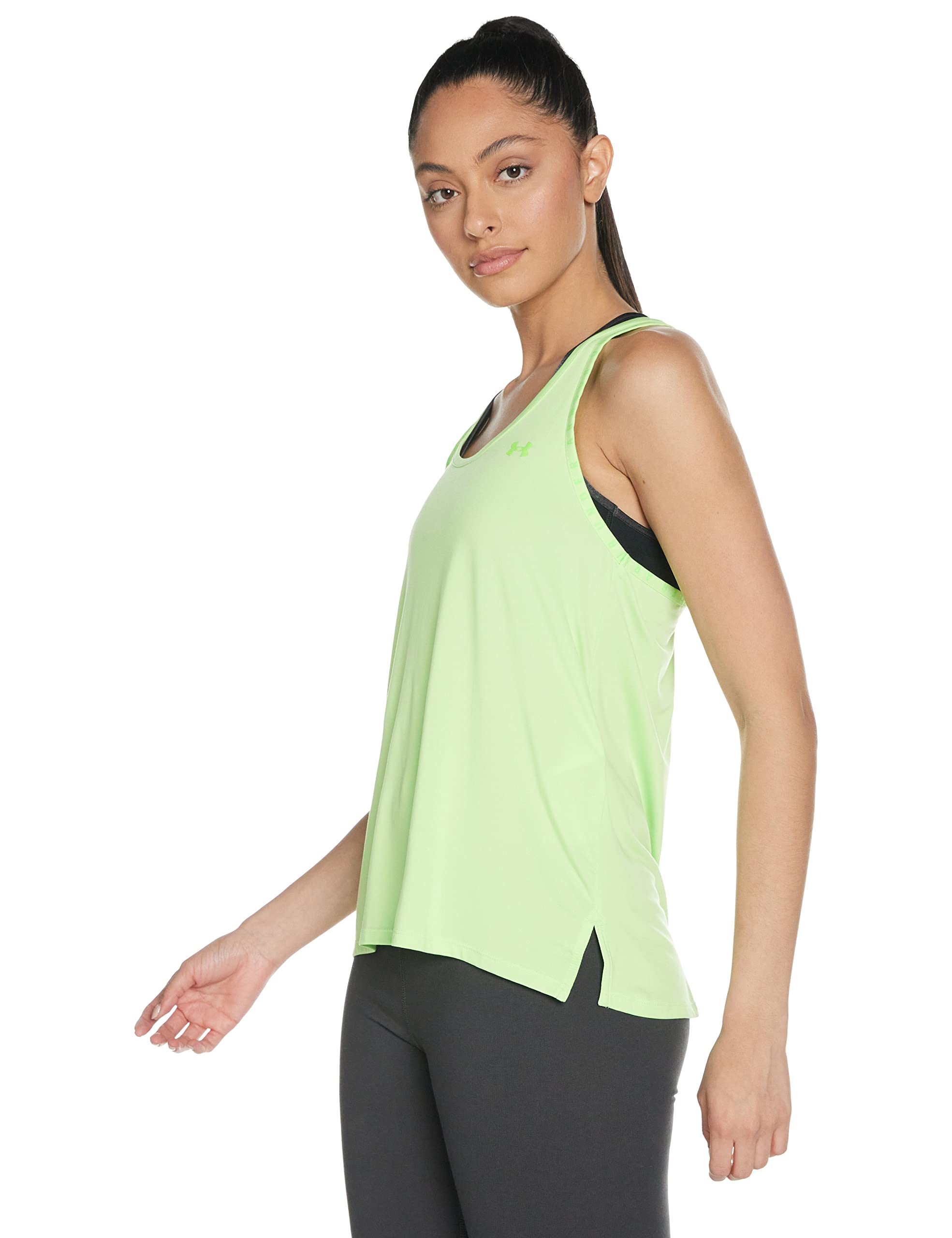 Under Armour Damen Slayer Tank Top Ärmellos, Summer Lime (162)/Hyper Green, Small