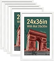Vista 91 de VCK Paquete de 2 portarretratos de 8 x 10 pulgadas, roble natural, madera de alta gama con vidrio templado, para fotos de 5 x 7 pulgadas